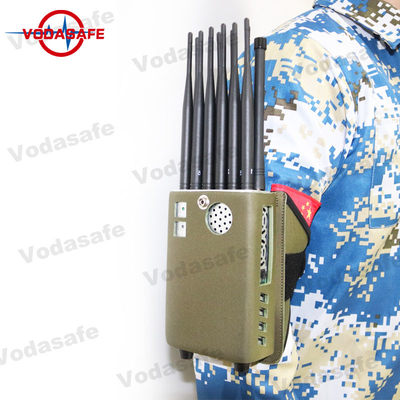 5G Easy Carry Portable Signal Jammer High Power 12Bands Cover Radius 30 Meters