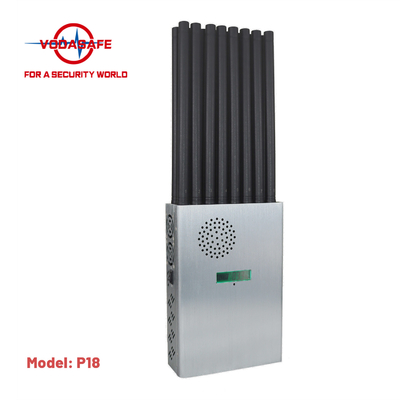 Portable 18 Bands Cellphone Signal Jammer UHF VHF Lojack With Rechargeable Battery
