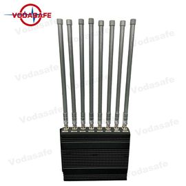 Heat Dissipation Mobile Phone Blocking Device 160W DC-12V/24V Jamming Up To 8 Signals